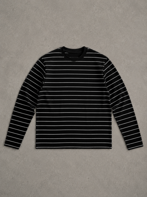 BLACK STRIPPED FULLSLEEVE