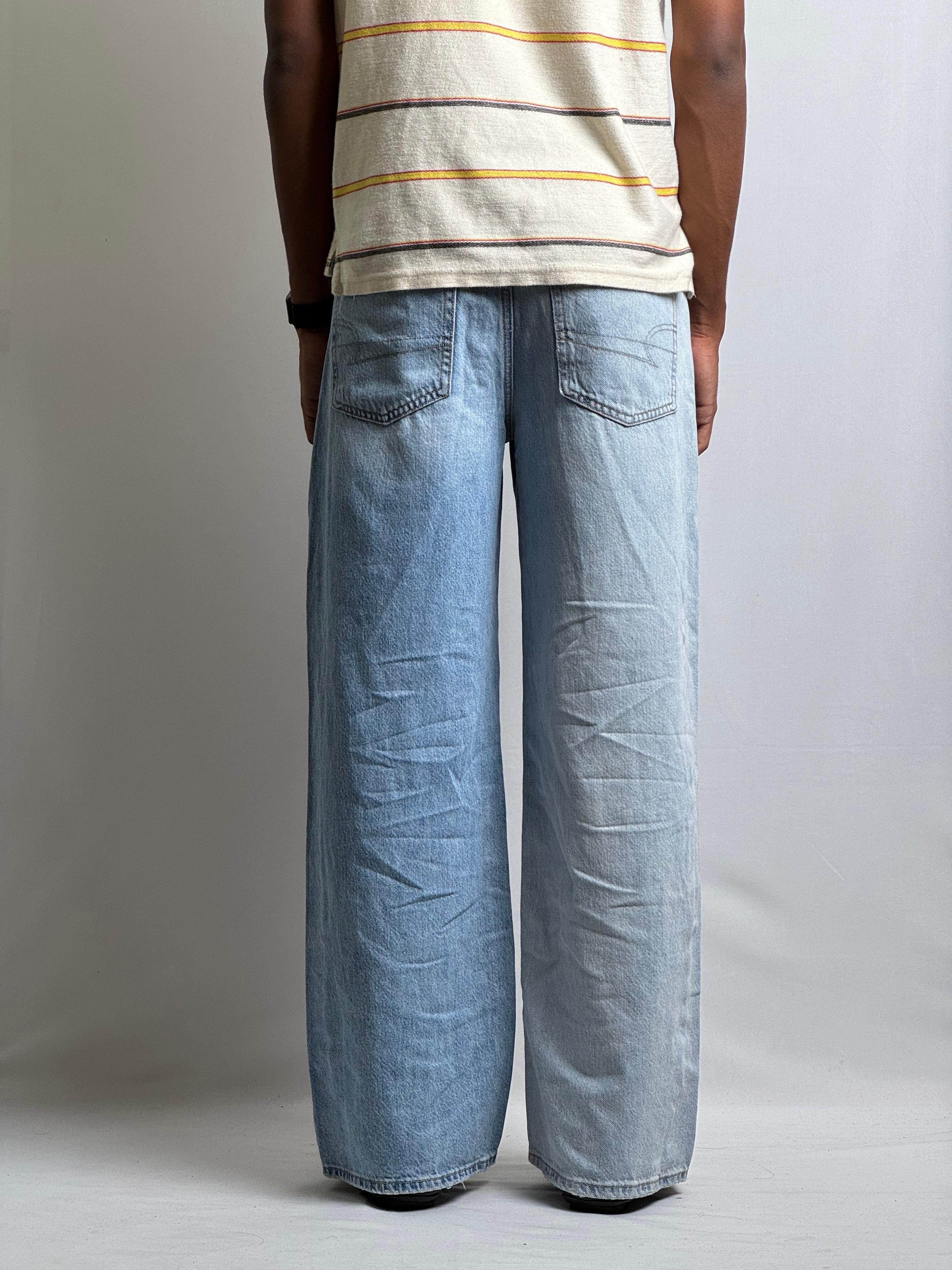 BLUE TWO SHADE BAGGY