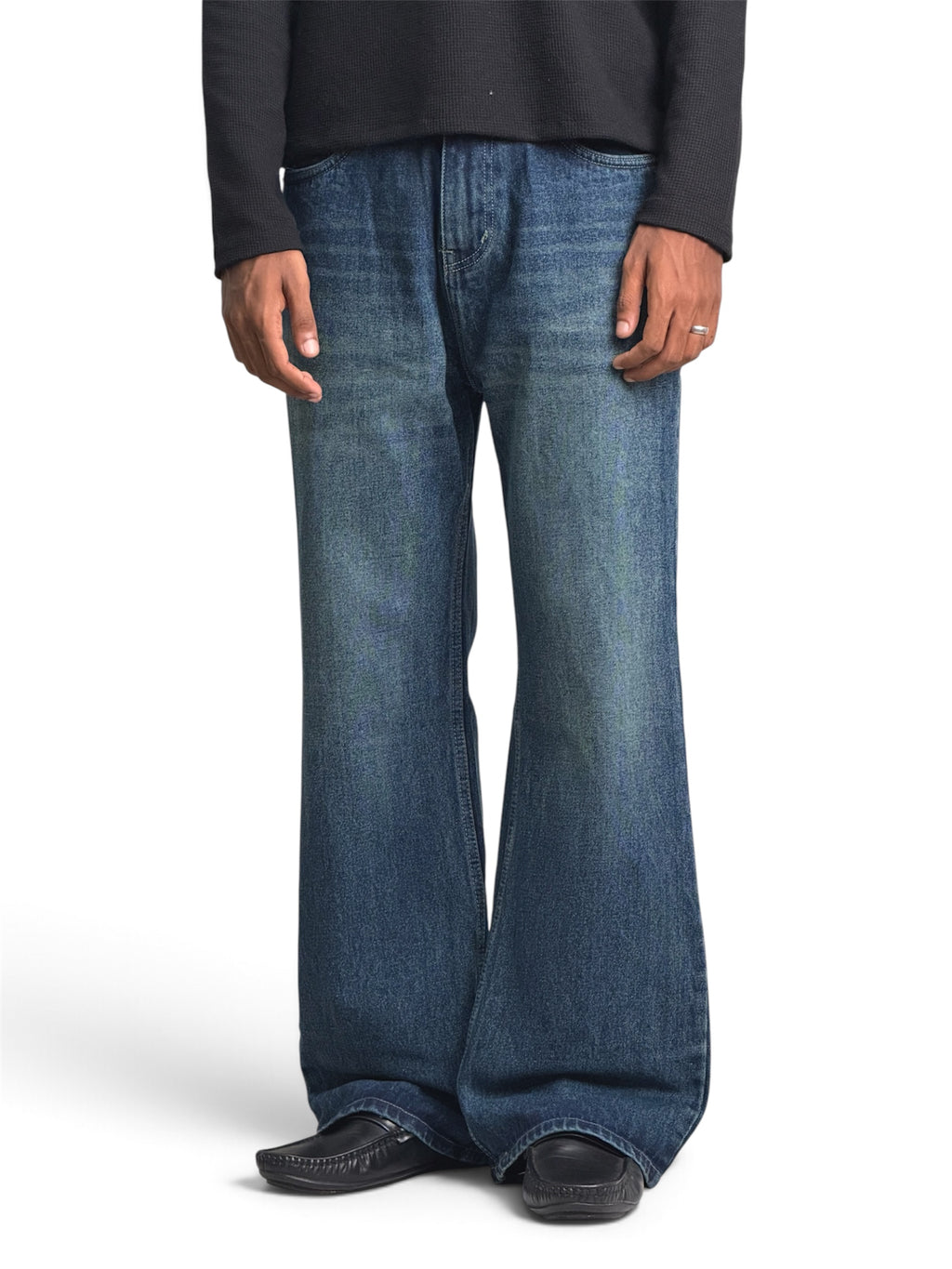 KNIT GREEN BOOTCUT
