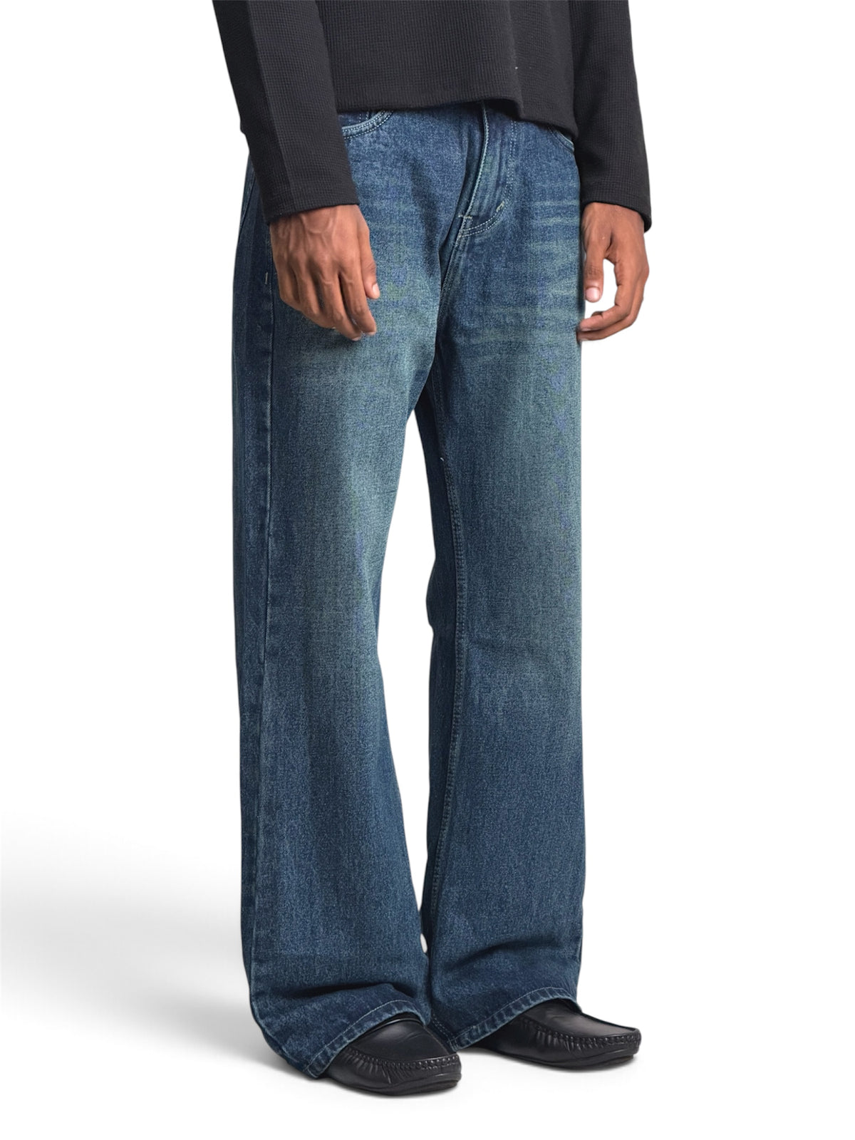 KNIT GREEN BOOTCUT