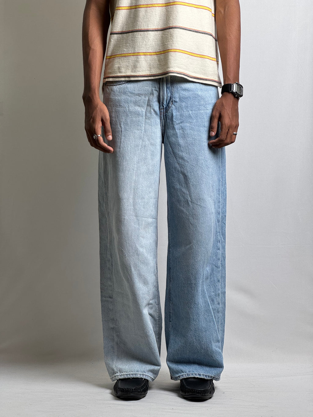BLUE TWO SHADE BAGGY