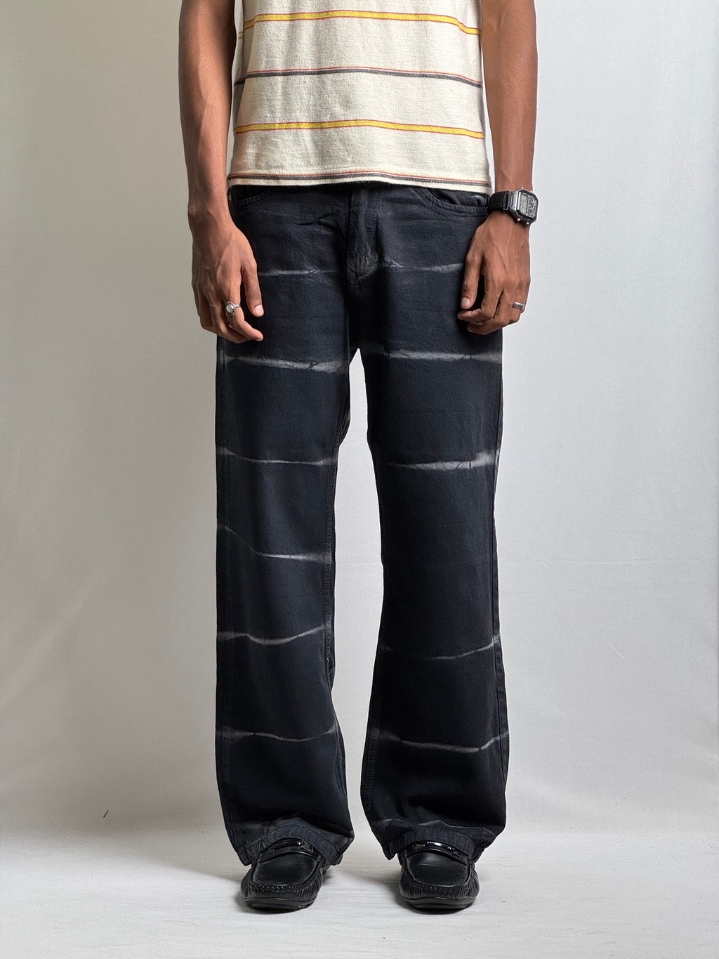 BLACK LINED BAGGY
