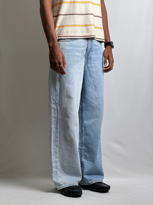 BLUE TWO SHADE BAGGY