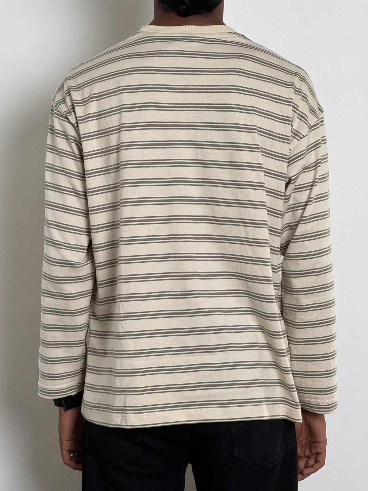 OFFWHITE STRIPPED FULLSLEEVE