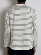 MODE WHITE STRIPPED FULLSLEEVE