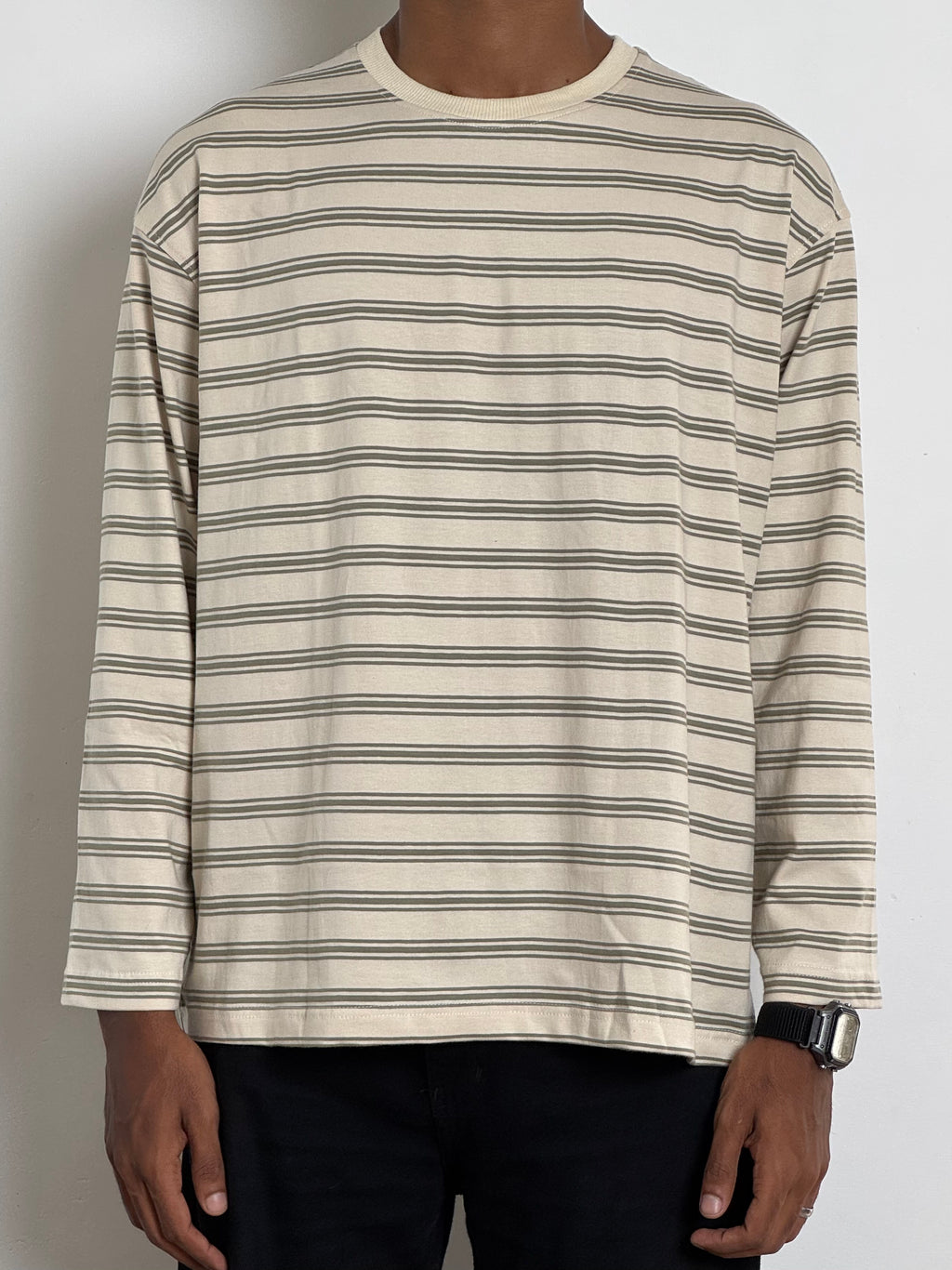 OFFWHITE STRIPPED FULLSLEEVE