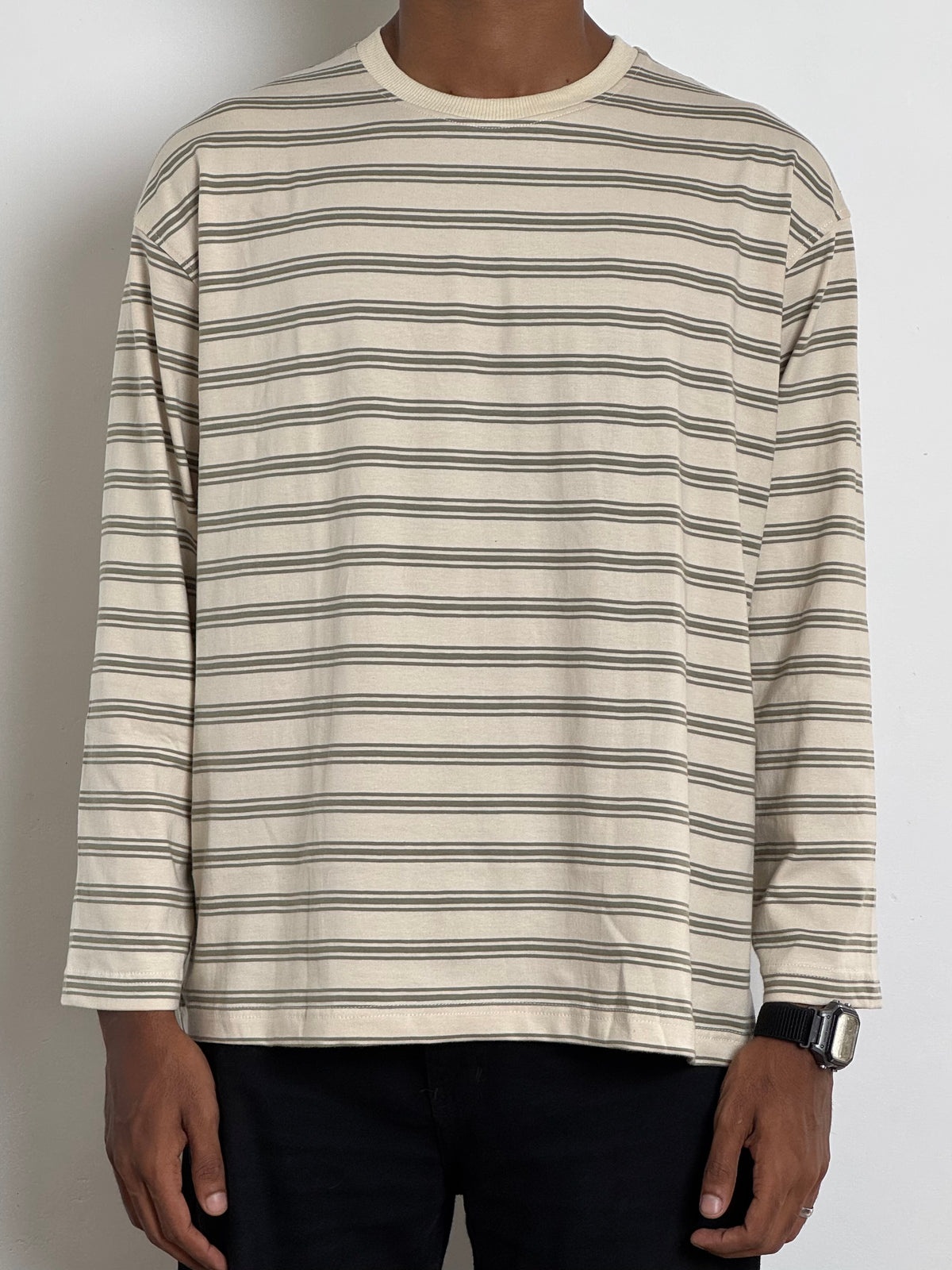 OFFWHITE STRIPPED FULLSLEEVE