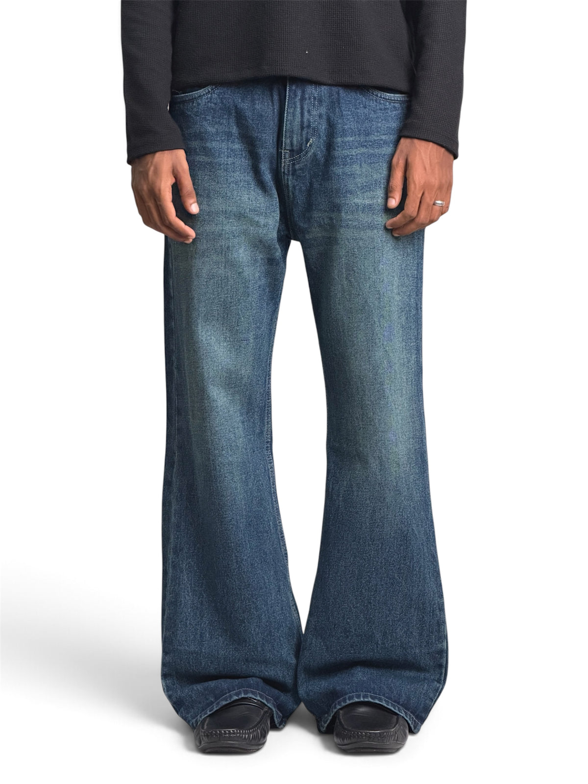KNIT GREEN BOOTCUT