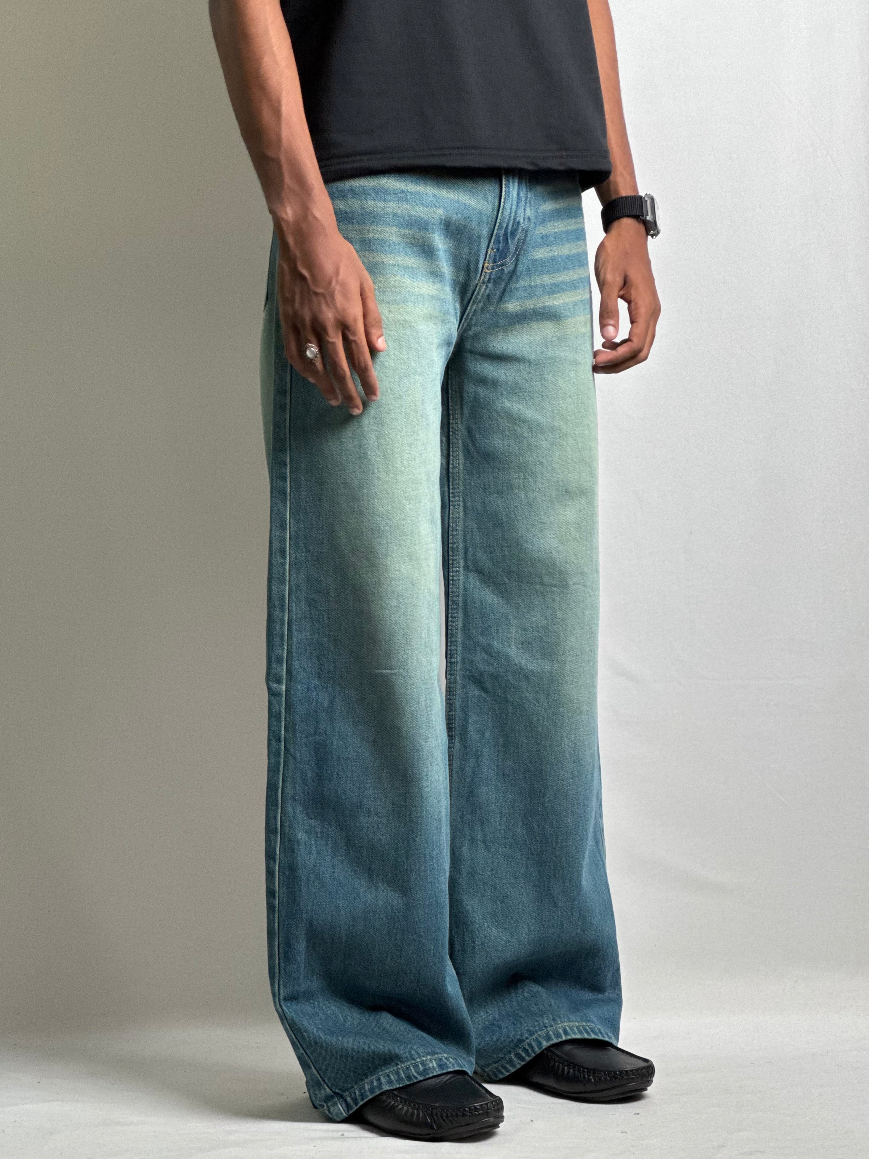 WRECK BLUE BAGGY