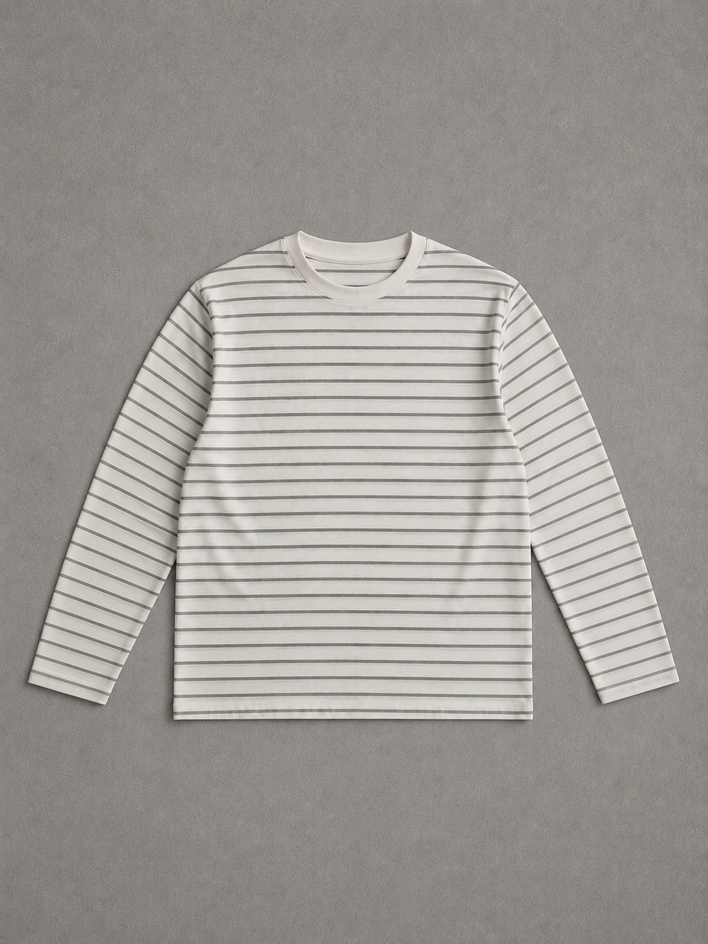 MODE WHITE STRIPPED FULLSLEEVE